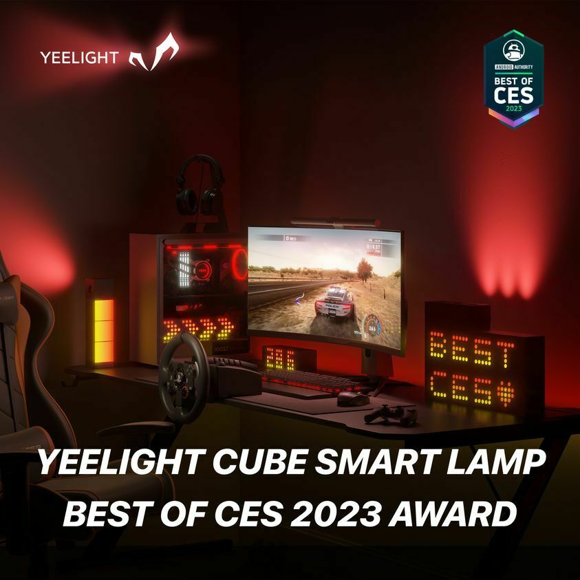 YeelightJapan's tweet photo. #Yeelight Cube が Android Authority から BEST OF #CES2023 AWARDS を受賞しました✨😆✨
いつも応援してくれる皆様のおかげです！
3月の正式リリースが待ちきれないです😊💡
#yeelightFun #yeelightCube https://t.co/vLPRRSkVbU