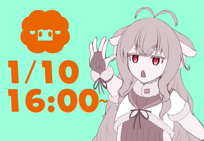 今日のめめめちゃんの配信は16:00からスプラ!#もこ田めめめ #めめアート 