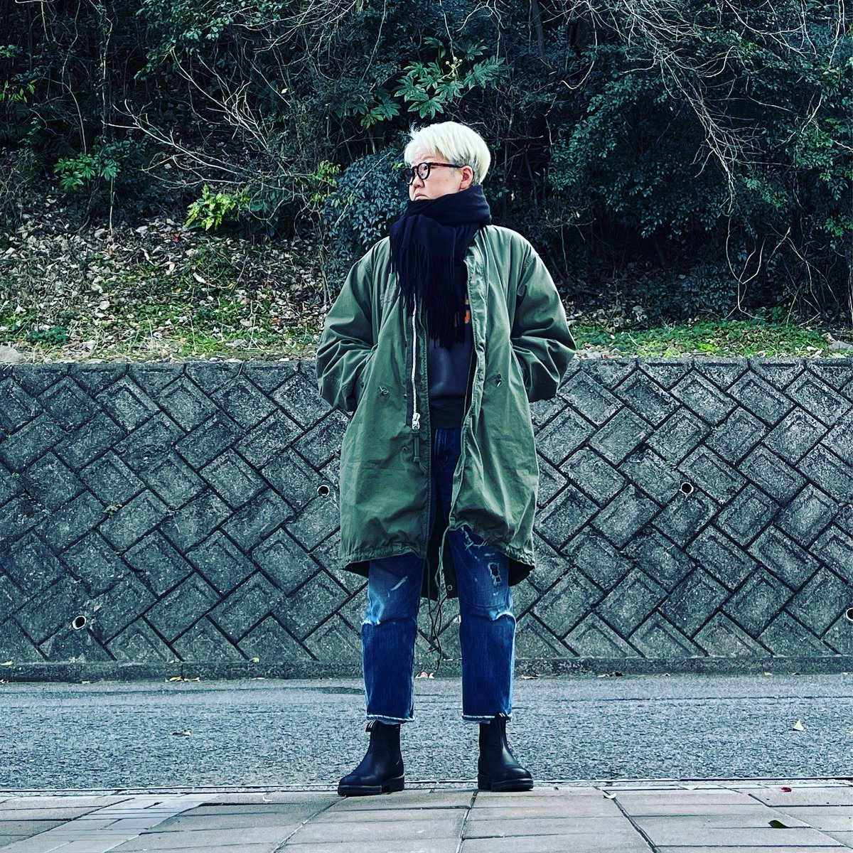kon_k_13's tweet photo. カレー食べに行くカレー星人
♢Jacket: #orslow
♢Stole:#gu
♢Sweat: #pogo
♢Pants: #etermal
♢Shoes: #blundstone
#ootd #outfits https://t.co/fcdV7I8sCn