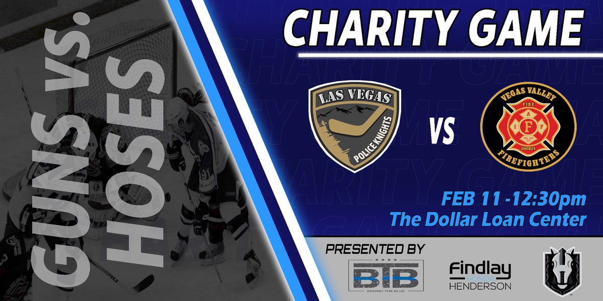 LINK IN BIO! $30 for tickets and you also get free tickets to a Henderson Silver Knights game! Proceeds go to the family of Detective Jameson Peacock's family! #charitygame #hockey #vegas #vgk #vegasborn #goldenage #vegashockey #goknightsgo