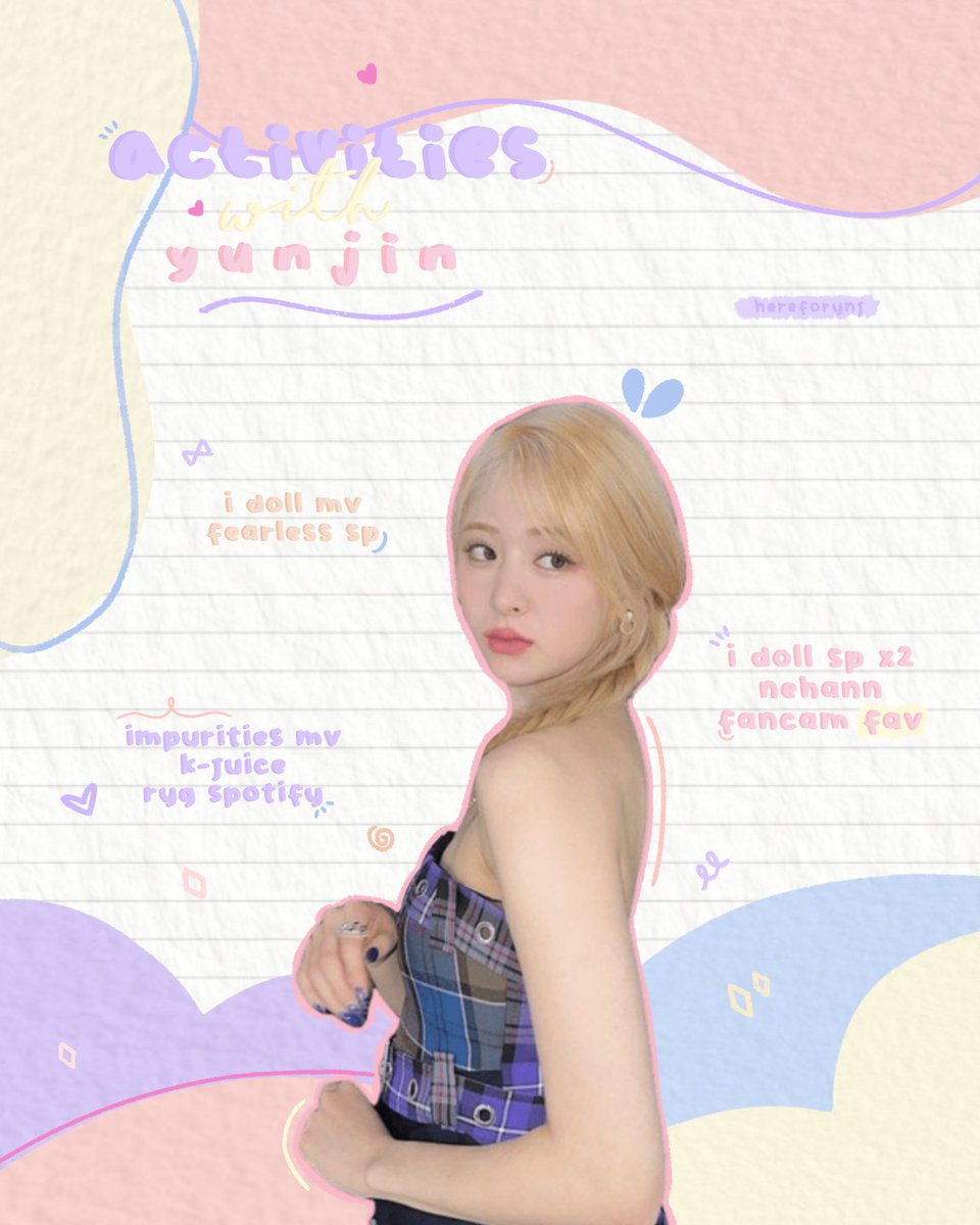 poemrene's tweet photo. — activities with yunjin 📝
      (@hereforynj)

르세라핌 허윤진 #허윤진 #르세라핌 
@le_sserafim @IM_LESSERAFIM https://t.co/oTllRDS6jk