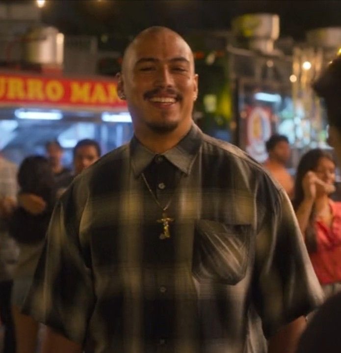 click_on_cece's tweet photo. @DomMysterio35 Can you answer as to why tonight you stole the look from spooky from on my block? 🤨🤔 #WWE #onmyblock #netflix #WWERaw #funny https://t.co/78XVpmHJnM