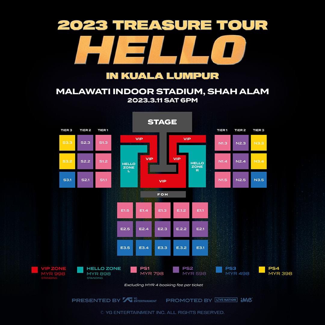 _hallyupop's tweet photo. 𝟮𝟬𝟮𝟯 𝗧𝗥𝗘𝗔𝗦𝗨𝗥𝗘 𝗧𝗢𝗨𝗥 𝗛𝗘𝗟𝗟𝗢 𝗜𝗡 𝗞𝗨𝗔𝗟𝗔 𝗟𝗨𝗠𝗣𝗨𝗥 

𝗧𝗜𝗖𝗞𝗘𝗧 𝗦𝗔𝗟𝗘 𝗗𝗘𝗧𝗔𝗜𝗟𝗦

HELLO, TREASURE MAKERS! 

Concert Details:
Date: 11 March 2023 (Saturday)
Time: 06:00PM
Venue: Malawati Indoor Stadium, Shah Alam

#TREASUREinKL #HELLOinKL https://t.co/rgsR53OWJh