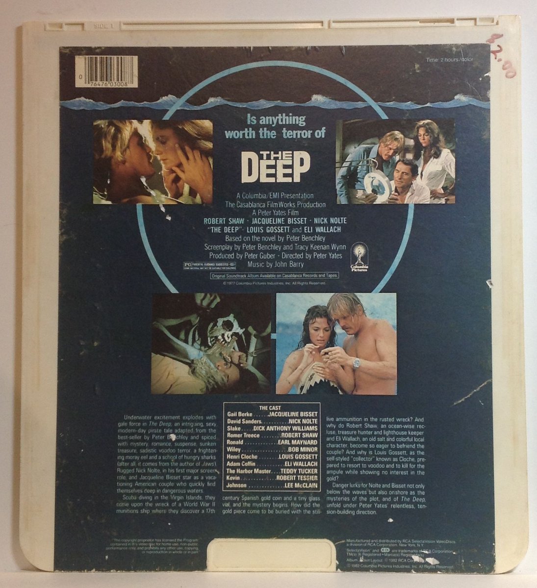 Fave5FromFans's tweet photo. Media from my collection.
The Deep on #CED #RCAVideoDisc
#homevideo #laserdisc #CED #CapacitanceElectronicDisc #videodisc #videodiscs #SelectaVision #vintage #retro #horror #horrormovies #analog #videostore #vcr #movies #shorror #physicalmedia #RCA #Columbia https://t.co/HzLgGxasft