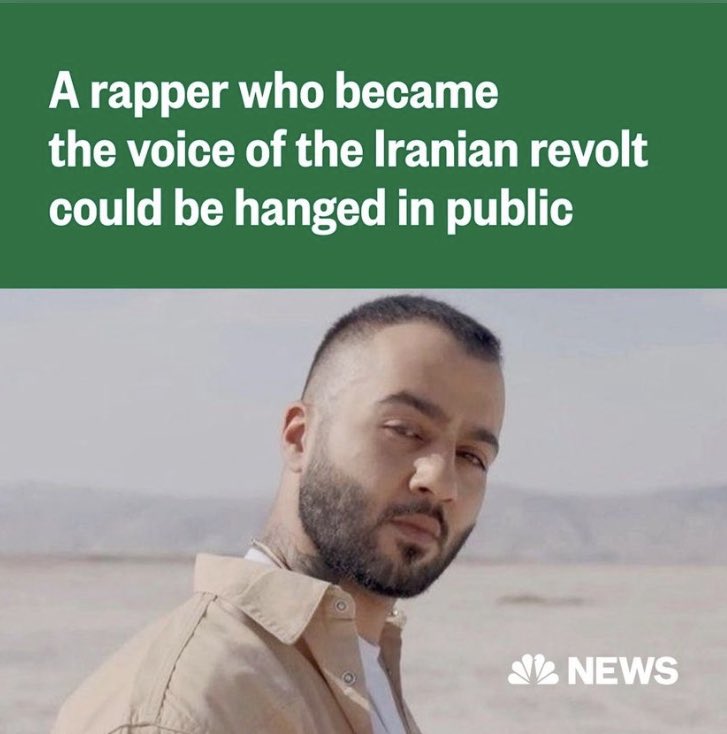 chelseahartisme's tweet image. #ToomajSalehi has been subjected to horrific torture in prison. As per political sponsor @YeOne_Rhie he’s suffering w/ broken ribs &amp;amp; requires medical attention.

In any other country, a bold rapper such as Toomaj would win a Grammy.

The Islamic Republic: Rap is a death sentence.