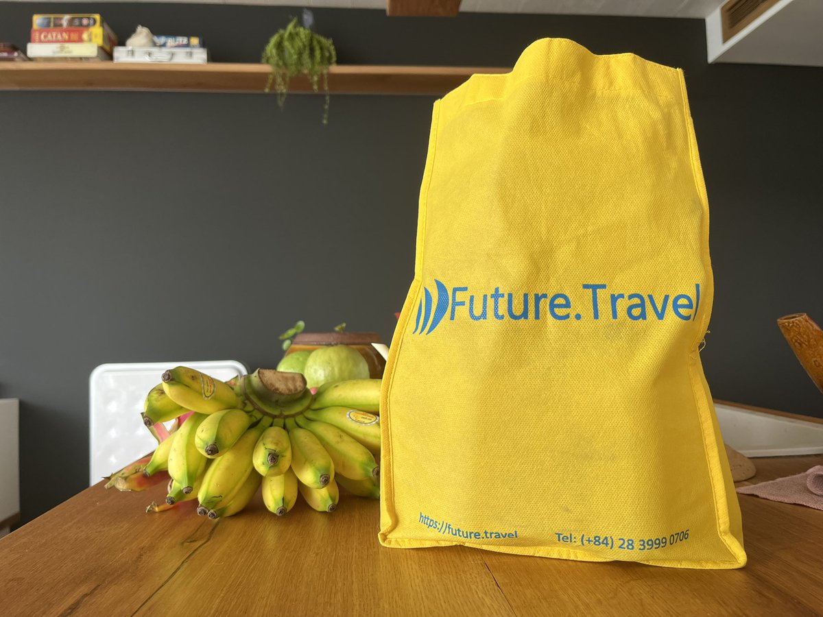 finally home in Vietnam 🇻🇳 after a lot of travel in 2022!

I saw this bag at home and it reminded me of future.travel that I used to pay with #Bitcoin LN⚡️on the trip, buying from maxis is to build circular economy

use <a href="/FutureTravel14/">Future Travel</a> a maxi biz from <a href="/BitcoinSaigon/">Bitcoin Saigon</a> 💪