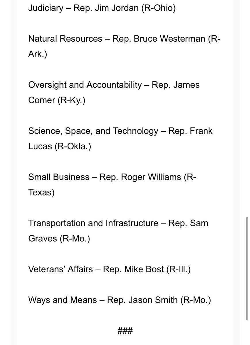 Geoff Pilkington on Twitter "RT emilybrooksnews House GOP will vote on committee chairs