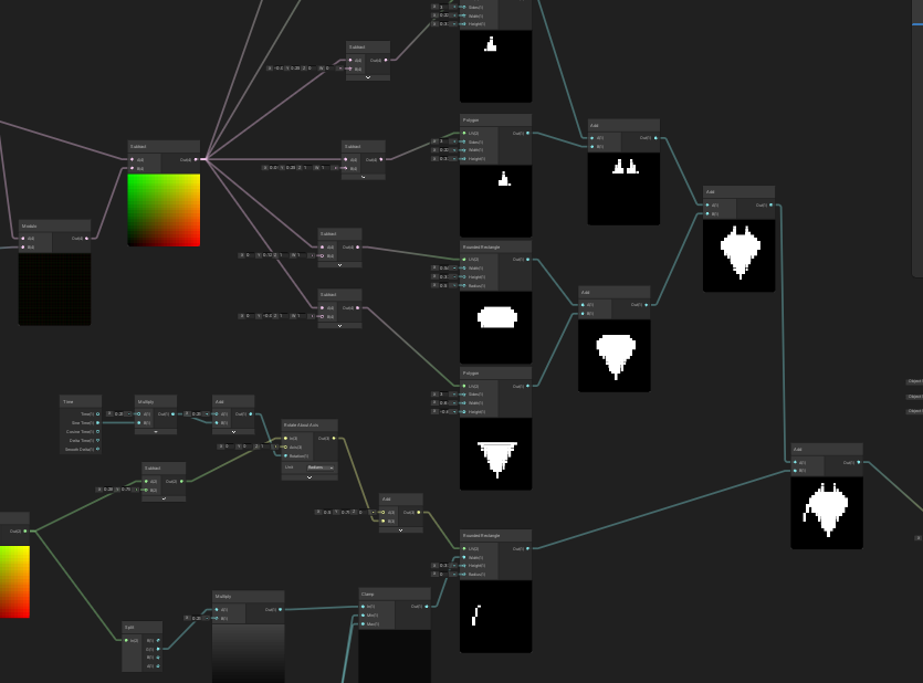 I'm constantly dreaming of making the bibite's appearance genuinely procedural. 
Like actually derived from their genes and physical properties through pure math

Don't know if it's a pipe dream and if I should give up to focus on actually furthering the simulation's complexity