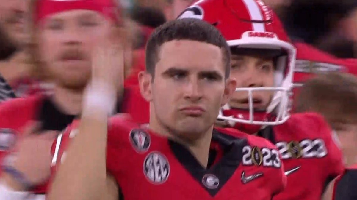 CBSSports's tweet photo. Georgia's 52-point lead is the largest ever in a national championship game https://t.co/f34ECknuku
