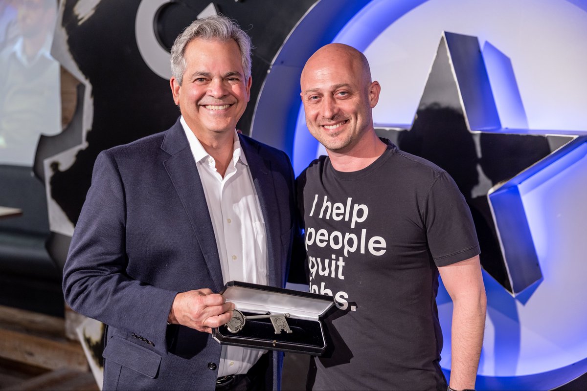 JoshuaBaer's tweet image. Thank you @MayorAdler and the City of Austin for recognizing the @CapitalFactory community with the 🗝️ Key to the City of Austin.