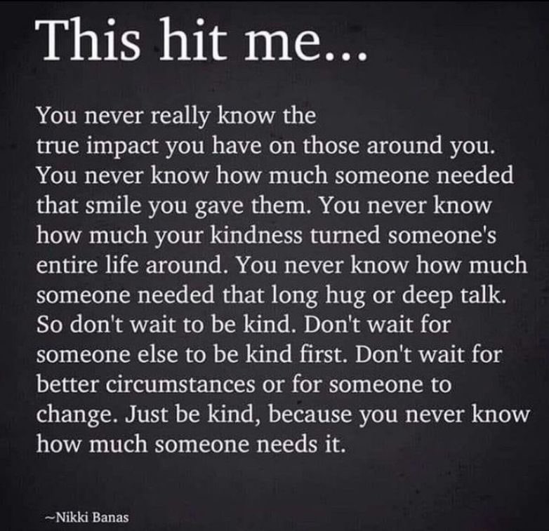 gradytom8's tweet photo. Just be kind. You truly never know how much it can impact someone. https://t.co/QM0OQgW40t