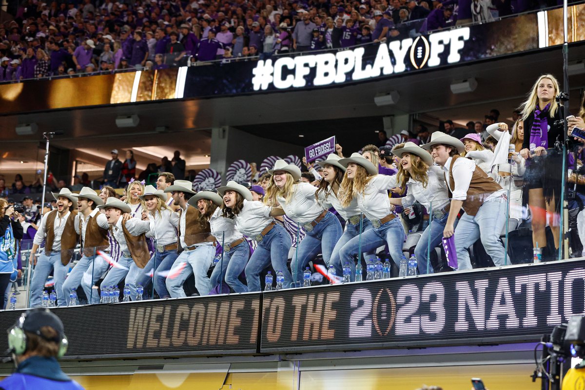 Horned Frog Fans, we can’t thank you enough for your support all season long 💜 

We wouldn’t be TCU without you! 

#GoFrogs