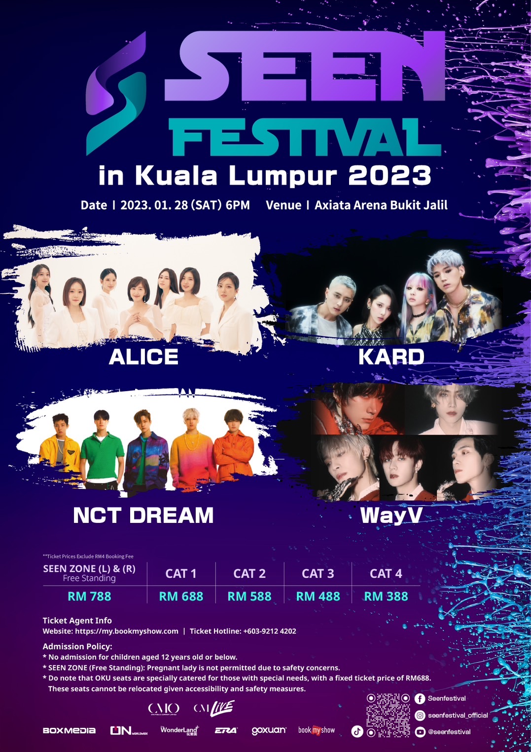SEEN FESTIVAL MALAYSIA IN KUALA LUMPUR 2023 (Tickets)