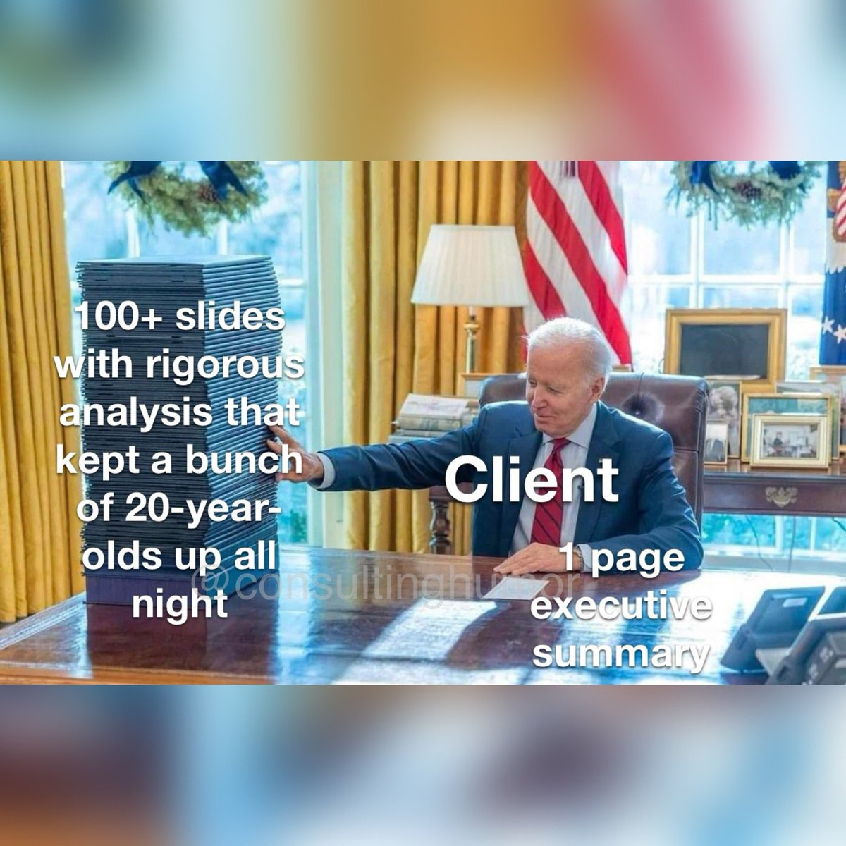 ConsultingHumor's tweet photo. Clients have the attention span of a fly https://t.co/CZDLYCiOm8