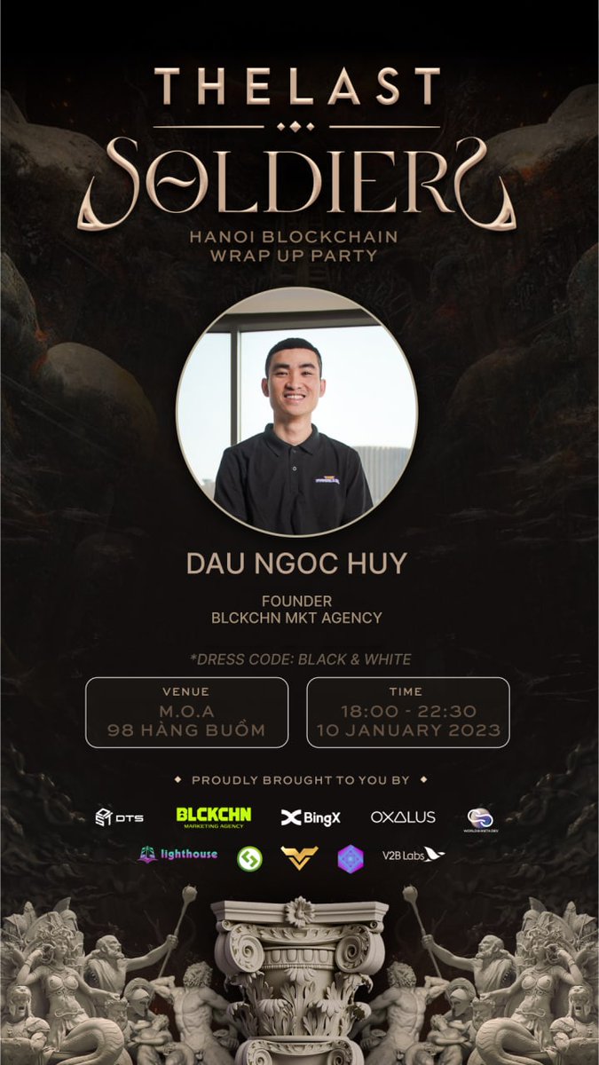 DNH.blckchn (@dnh_blckchn) on Twitter photo We host this event to gather all the soldiers who have survived this tough year of 2022. If you are strugling, you are not alone. Please come and share with others soldiers for the better year ahead
<a href="/blckchn_agency/">BLCKCHN Marketing Agency</a>
#thelastsoldiers We host this event to gather all the soldiers who have survived this tough year of 2022. If you are strugling, you are not alone. Please come and share with others soldiers for the better year ahead
<a href="/blckchn_agency/">BLCKCHN Marketing Agency</a>
#thelastsoldiers