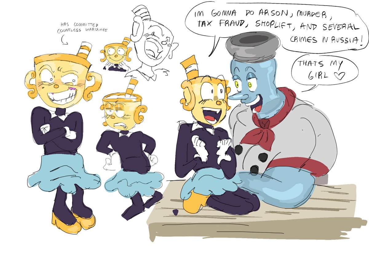phillipzworld's tweet photo. I love her #cuphead #cupheadfanart #RENEWTHECUPHEADSHOW https://t.co/qgwrSj7O9V
