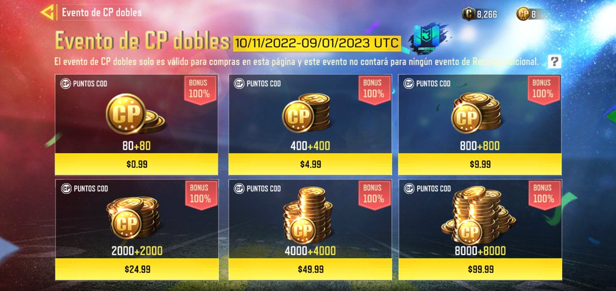 luispino4's tweet photo. @Ridomeyer Mis saludos Rido, quería hacerte par de preguntas. Sabes si la bóveda sigue bugueada? Y que sabes de las promociones doble de CP's que la quitaron antes del 9/1/23 hasta 2 días antes me dejó de aparecer 😭 https://t.co/W8wYYbtNto