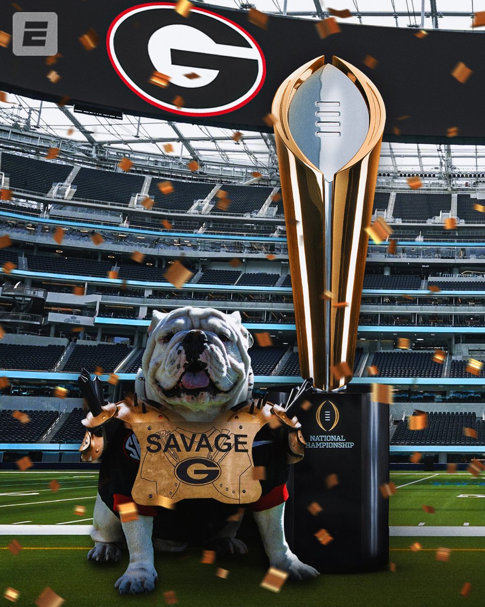 DAWGS ON TOP 😤 #NationalChampionship