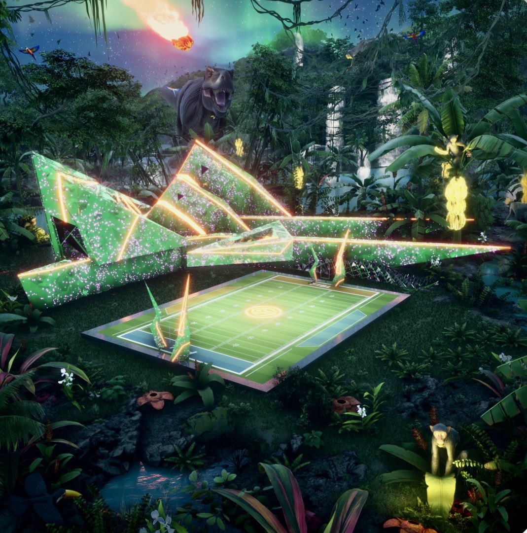 IIWII_1's tweet photo. The future of real estate in the metaverse! Imagine being able to customize and monetize your virtual + physical property on a global scale, transacting with people from all around the world. The metaverse is making this a reality, and the possibilities are endless! Mamba Courts! https://t.co/YeNSL0XngN