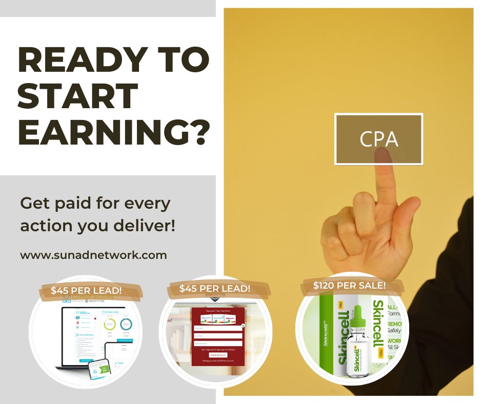 sunadnetwork1's tweet image. Let's help you make money in 2023! 
sunadnetwork.com 

--
#cpanetwork #cpaaffiliate #cpamarketing #affiliatemarketing