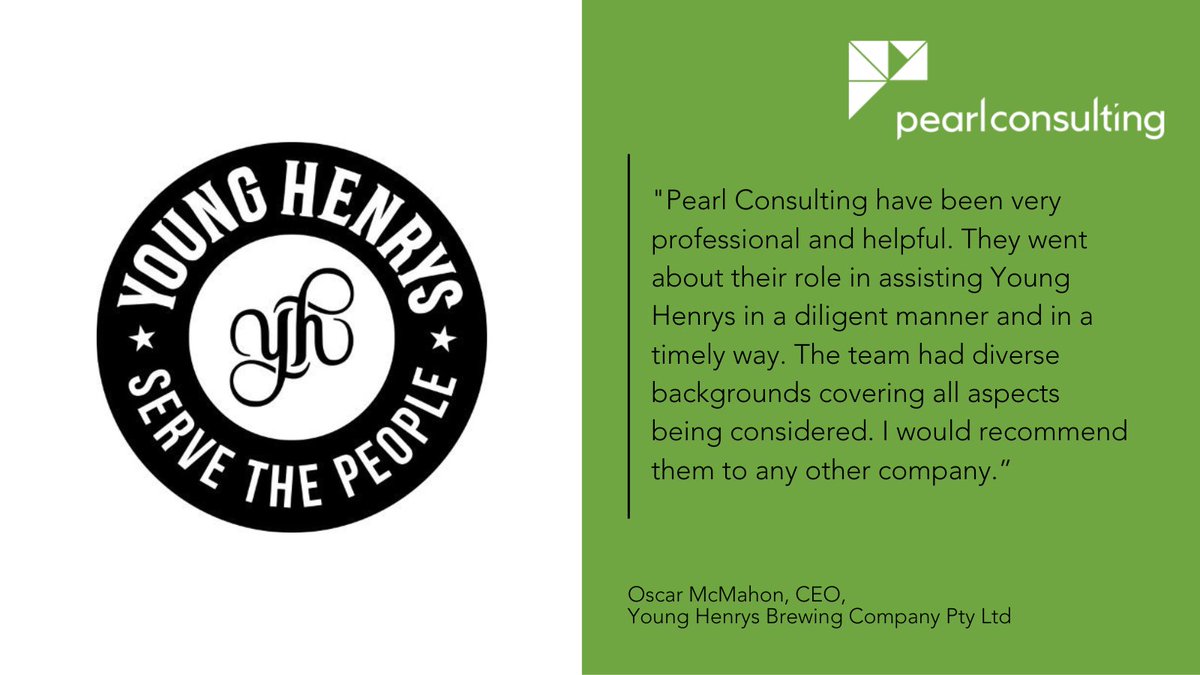 Oscar McMahon, CEO of Australian-based brewery Young Henrys, outlined the difference that Pearl Consulting’s contribution made in developing an investment pitch deck.  
For more about Pearl Consulting’s areas of expertise, please check out:
pearlconsult.com/expertise/
 
#PearlImpact