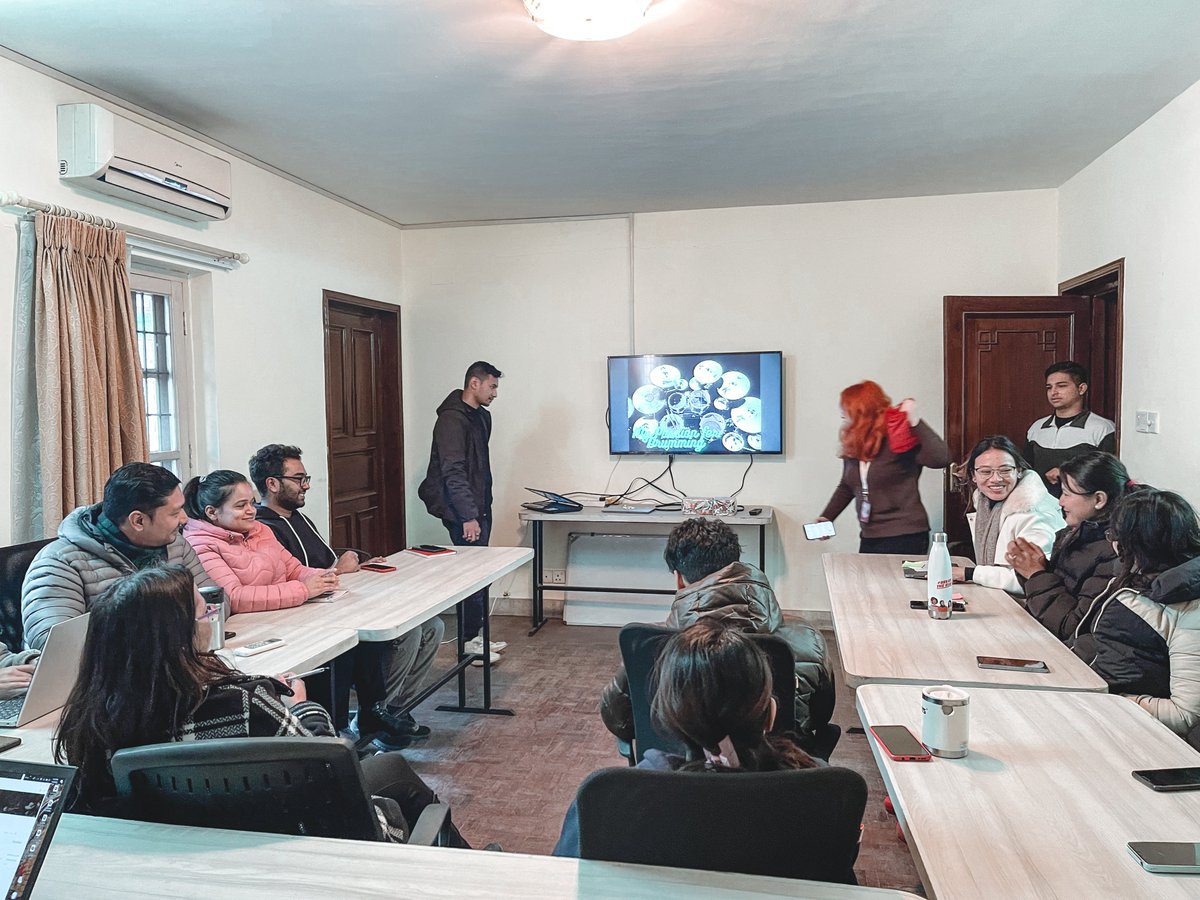 CloudGenese's tweet photo. This #FridaysatGeneseAcademy, our team members Ishan Shrestha and Sugat Parajuli shared their interests and life experiences with the Genese Academy family.
They talked about their passions and lessons learned through experiences
#GeneseAcademy #LearningHour #LifeExperiences https://t.co/1DNo4boCCf