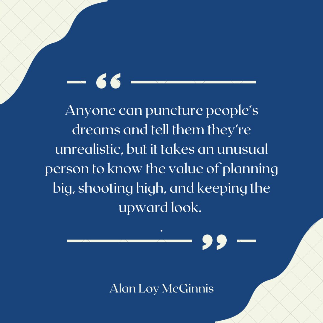 Loved this thought shared by Alan Loy McGinnis. 

Take the time to encourage and support people's dreams. Let's not be a dream-stealer. 

#elevationleadership #dreamscancometrue #leadershipdevelopment #believeinpeople #aimhigh #planningforsuccess #thoughtfortoday #dreambig