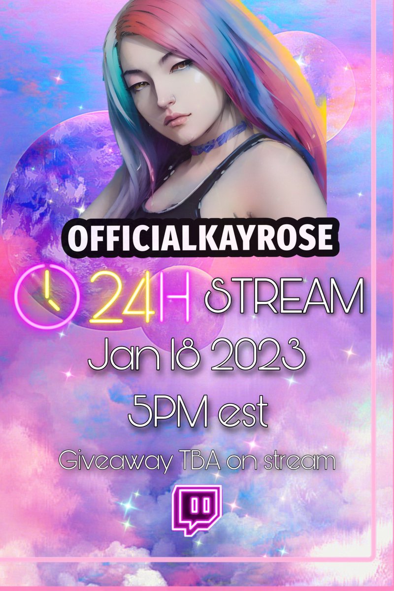 xkayrosex's tweet photo. 24 hour stream January 18th 5 pm EST 😈 save the date #TaylorGangGaming https://t.co/v5W3OnmMRE