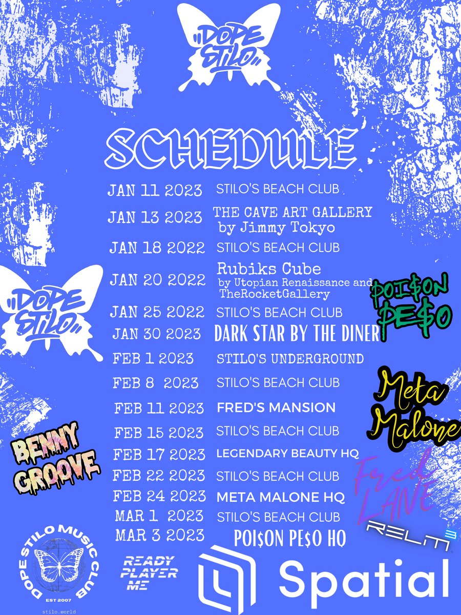 StiloWeb3_'s tweet image. ⬅️⁩⬅️We’re holding live music events every Wednesday in the metaverse. @Spatial_io @readyplayerme
 #spatialxr #dopestilo #readyplayerme