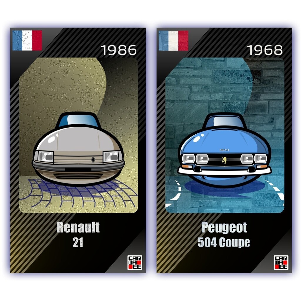 yosfjwk's tweet photo. "Carwaee cards"(animation) collection in NFT!

Carwaee card 0456 #renault21
Carwaee card 0330 #peugeot504coupe

#oldrenault
#oldpeugeot

#frenchcar

https://t.co/K7IuaHTMla

#nft
#nfts
#nftart
#nftcar
#nftcollectible

#carwaee
@yosfjwk https://t.co/SrThUBzEIW https://t.co/3ztarWpESK