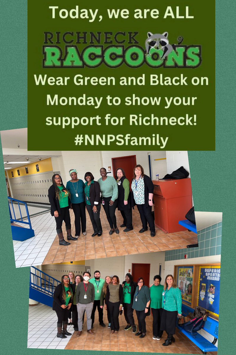 <a href="/HinesSpartans/">Hines Middle School</a> support Richneck Raccoons! <a href="/Horacetta1/">Horacetta Harmon</a> <a href="/NNPSLeads/">NNPS School Leadership</a> <a href="/KristelEpps/">Kristel Epps</a> <a href="/CKirsteatter/">Coach.Kirsteatter</a>