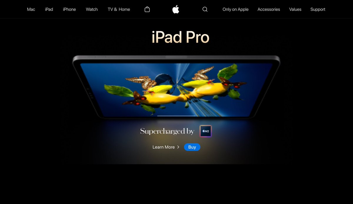 jamesdesigns_'s tweet photo. Presenting a redesigned header and hero banner of Apple's website, with the objective of evoking a strengthened sense of classiness and sophistication in design. https://t.co/fYY22C41LU