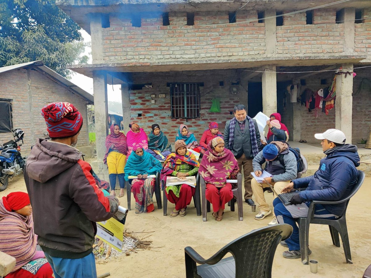 ncrcnepal's tweet photo. Team Rusty-spotted cat in action: community interaction sessions with Buffer zone community and homestay committee members in Western Terai landscape, Nepal.
#panthera #shNP #NCRC #MWT #ZSL #NTNC https://t.co/Ur29Xf2CVf