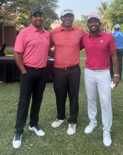 Good to be back with THE BOYS.

P.S. Colour co-ordination is a sheer coincidence.

@anirbangolf @chikkarangappa #Golf #LIVGolf #pgti #asiantour #fintech #currypower #Bengaluru