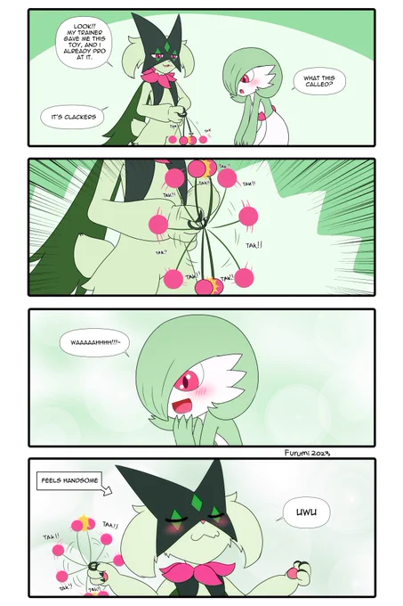 My ♂️ Meowscarada, show off his Clackers skill to his Gardevoir crush.
#PokemonScarlet #PokemonViolet 