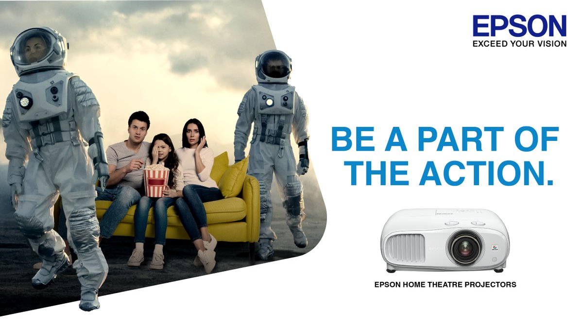 IndiaEpson's tweet photo. Feel the drama, action and excitement like never before with an Epson Home Theatre Projector. Bring home the big screen experience.

Know more: https://t.co/fkPND2T27j

#HomeTheaterProjector #EpsonIndia #EpsonProjector https://t.co/TBwNVFT9TD