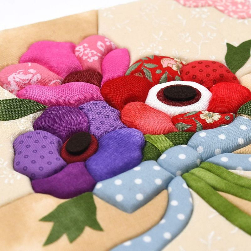 きめこみパッチワーク(季節の花)