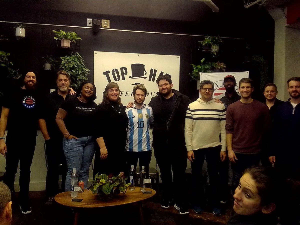 Group photo <a href="/DeFi_Philly/">DeFi Philly</a> showcasing #Startups and their plans to pitch investors