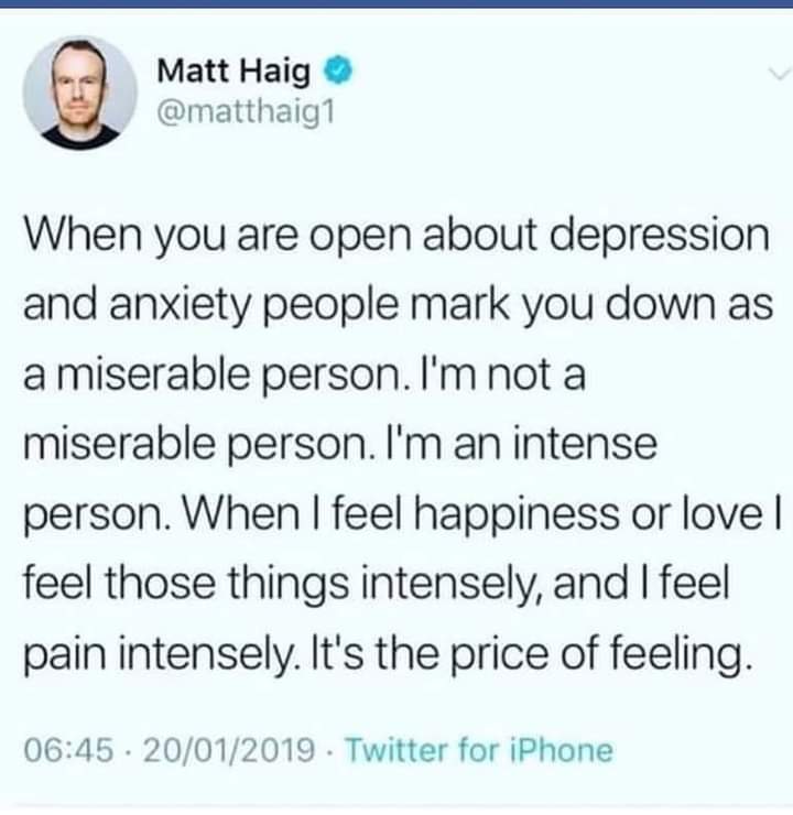 UpliftingGuard's tweet image. This

High highs and low lows, it's just how it is. And as someone who wears their heart on their sleeve despite better self-preservation intentions, it's even more a pain in the ass