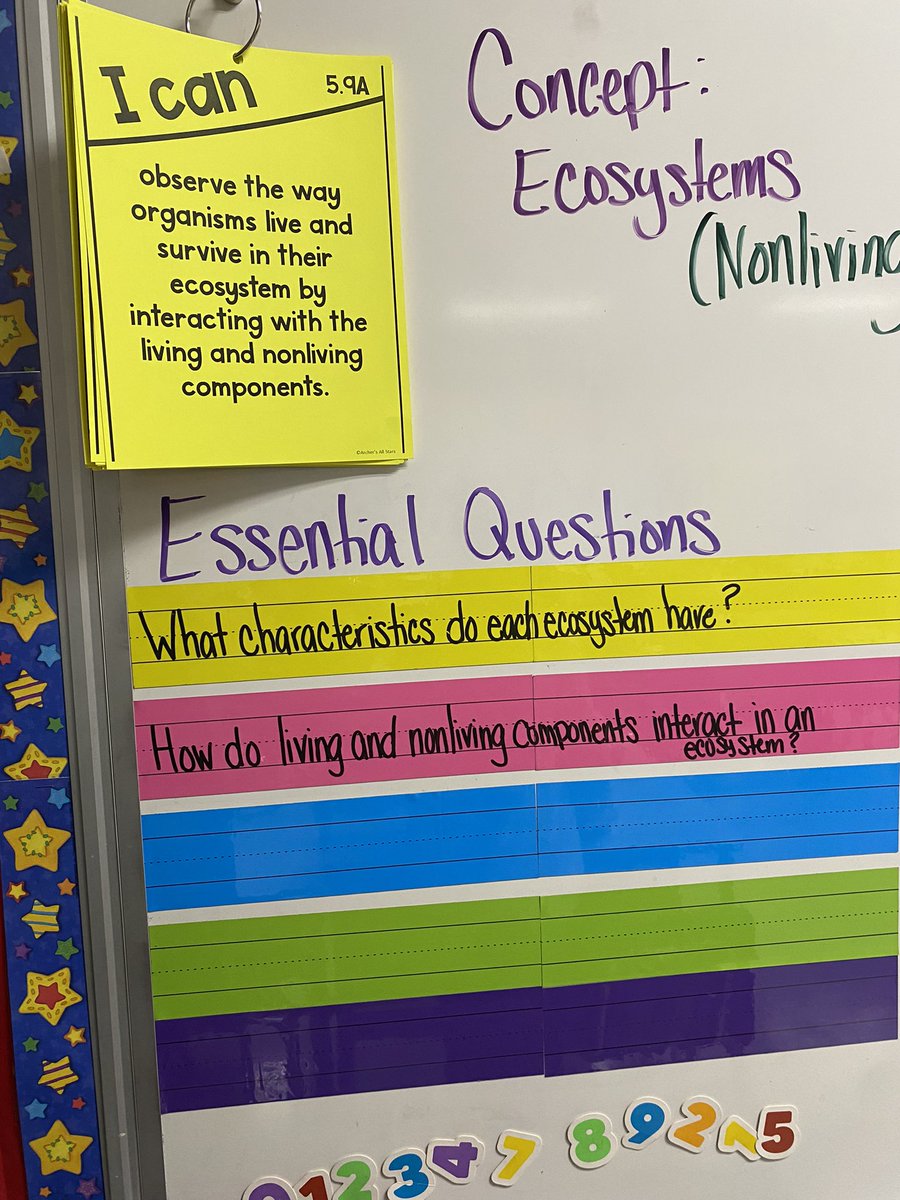 MichelleFox956's tweet image. 5th grade students observed living and non-living organisms and made connections to their interaction with one another. Essential Questions were aligned to TEK! #InstructionalCore #TaskAlignedToTek #sciencerocks #IBschool