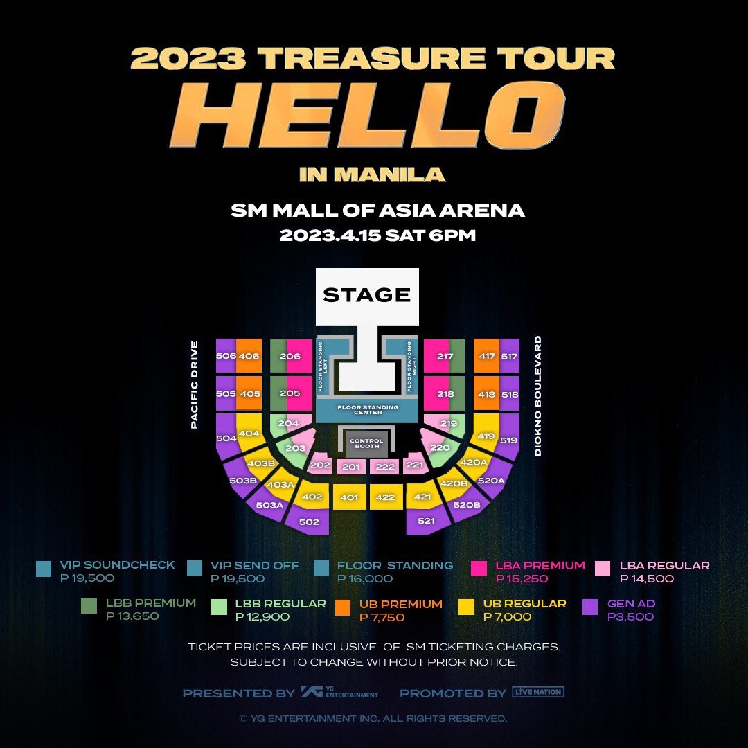 2023 TREASURE TOUR [HELLO] IN Manila (Tickets) mypromo.my