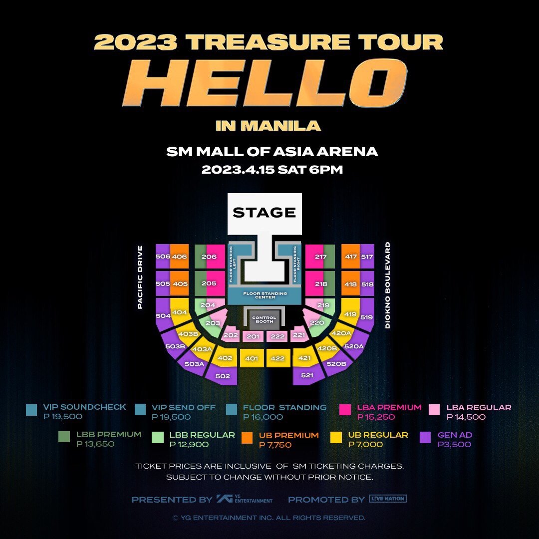 treasure hello tour 2023