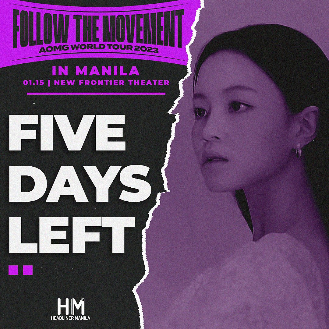 headlinermnl's tweet photo. Catch LEE HI at the #AOMGWORLDTOUR2023 in Manila this Sunday!

💡Did you know that Lee Hi’s real name “Ha Yi” means “happiness for a long time” when put together? (Ha - for a long time, Yi - happiness)

#AOMG #LEEHI
#AOMGWORLDTOUR2023inMNL #AOMGinMANILA @pulpliveworld
@happeehour https://t.co/bAECDmsPJW