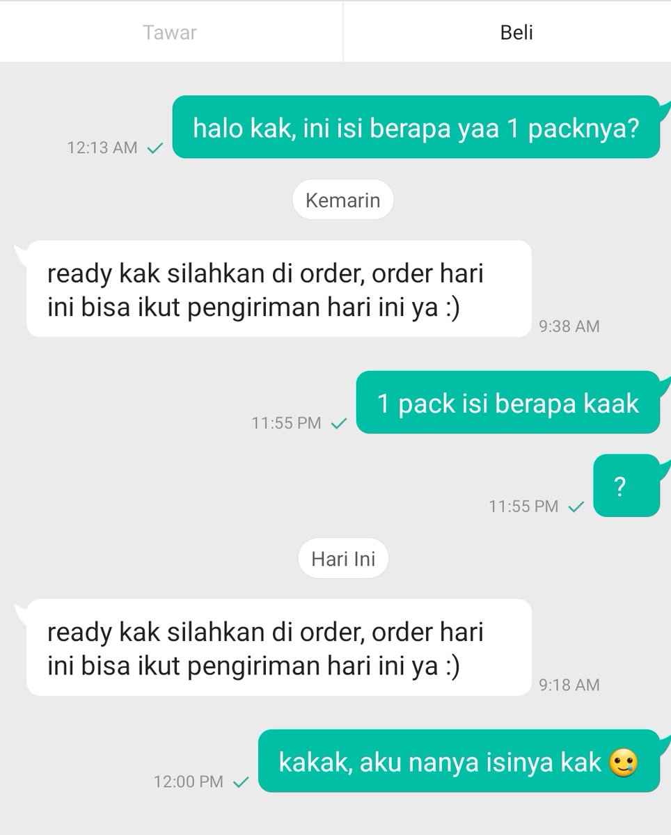 jojonayyys's tweet photo. kata2 w harusnya bisa dipahami kan ya??? gue udah baca deskripsi produk jg ga dijelasin ini isi brp 🥲 https://t.co/2LLrPNdv07
