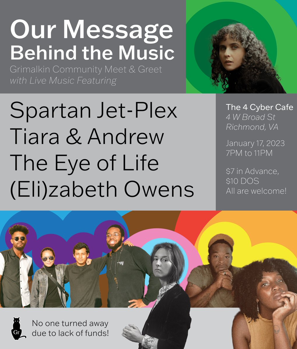 If you're near this <a href="/grimalkinmusic/">🐧Grimalkin🐧</a> event- looks amazing: