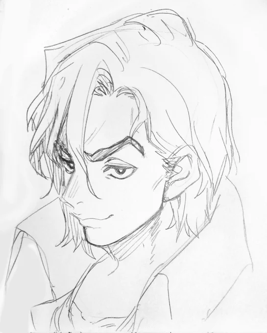 ほせ シャーペン落描き 