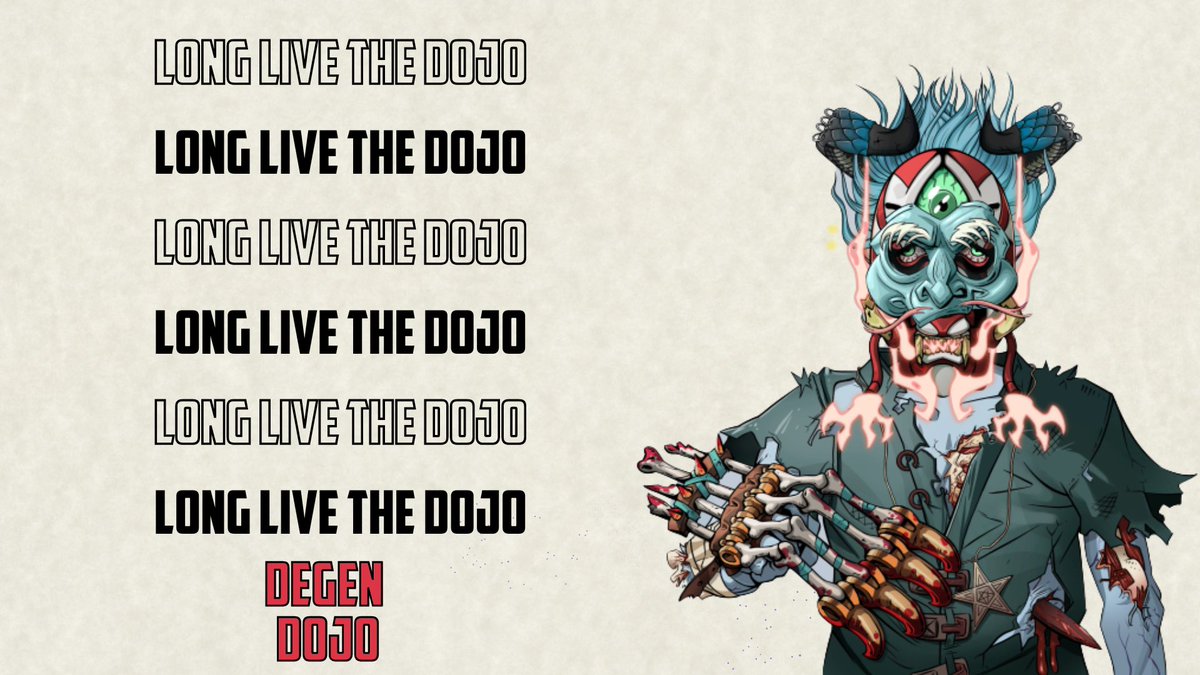 VoidCenturyHQ's tweet photo. Dojo is back for the degens #degendojo https://t.co/n5T0LCMNyf