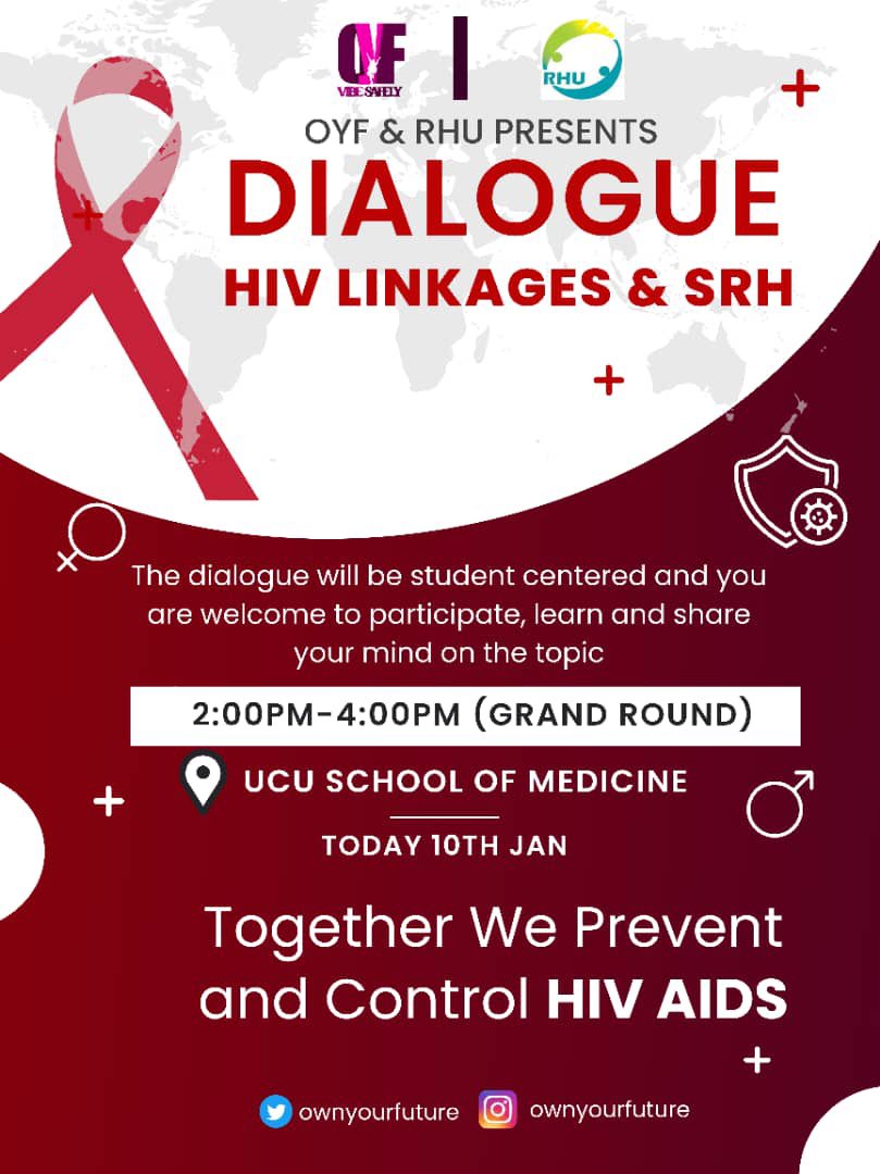 OwnYourFutureUG's tweet photo. Heiii!!!!!!!!!
We are continuing with our In-Premise Dialogues abd great appreciatiins to @kyambogo @Makerere @Lirauniversity @Gulu @Pioneer for welcoming the program with vibe and now 🎊🎊🎊today we are @UCUSchoolofmedicine, thanks to @RHUganda for loving the young people🙏🙏🙏 https://t.co/V6YCpXTB95