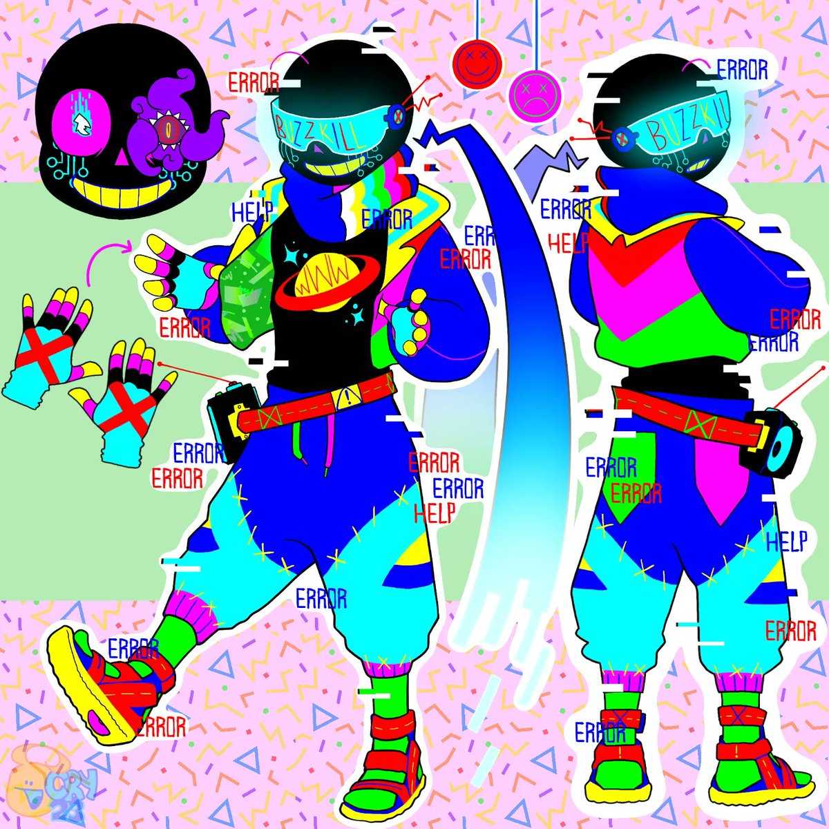 Cryolahx's tweet photo. Buzzkill 2.0 😎

#undertale #sans #sansundertale #buzzkillsans #errorsans #freshsans #fresherror #underverse #freshink #inksans https://t.co/OrCm2ekmSS