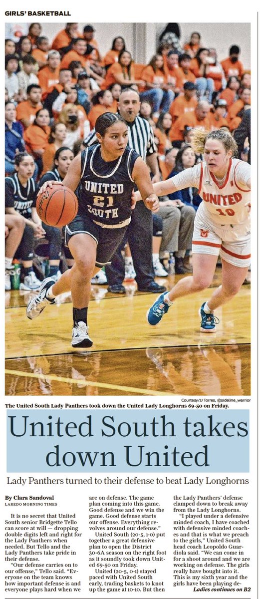 south_ladyball's tweet photo. UNITED SOUTH TAKES DOWN UNITED 
📰 By LMT’s Clara Sandoval /📸 By JJ Torres https://t.co/7QtKtHquqH